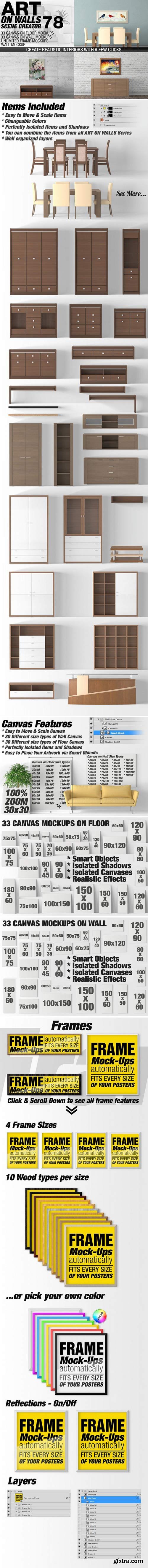 CM - Canvas Mockups - Frames Mockups v 78 1519621