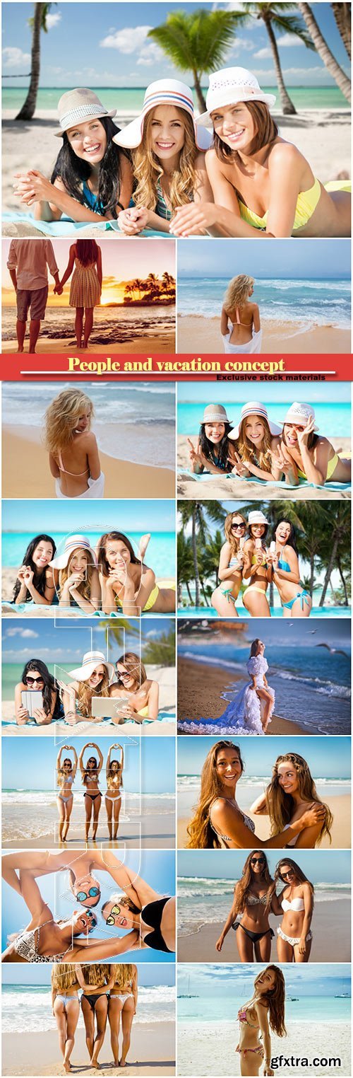 People and vacation concept, summer holidays, travel
