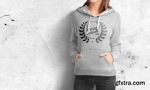 Woman Hoodie Mock-up