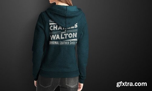 Woman Hoodie Mock-up