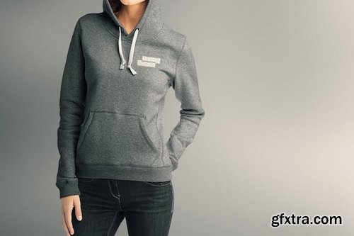 Woman Hoodie Mock-up