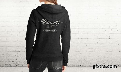 Woman Hoodie Mock-up