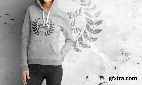 Woman Hoodie Mock-up