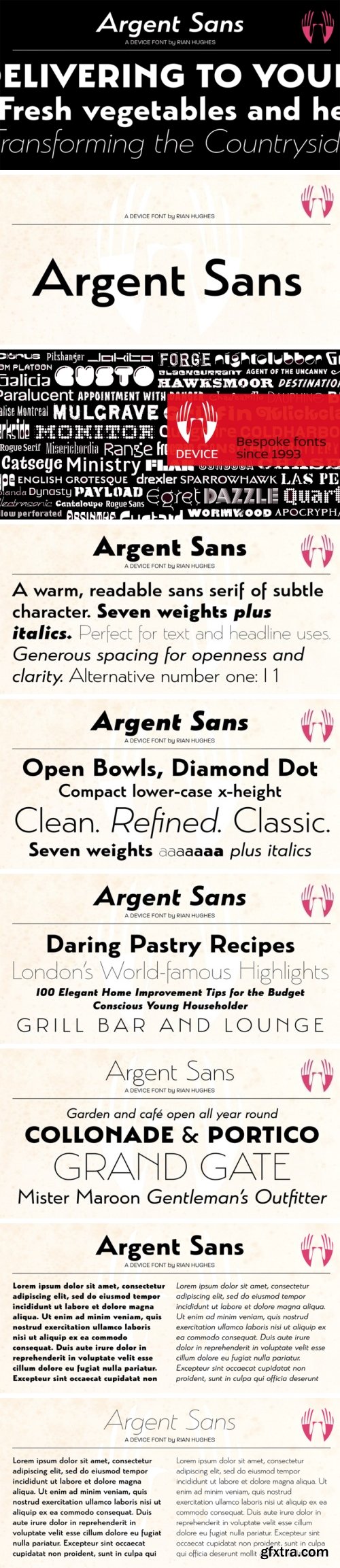 Argent Font Family