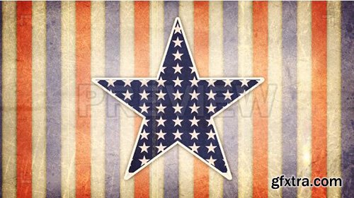 Vintage American Star - Motion Graphics 88389