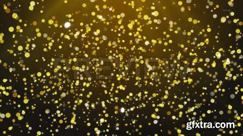 Golden Particles Falling Awarding Background - Motion Graphics 88522