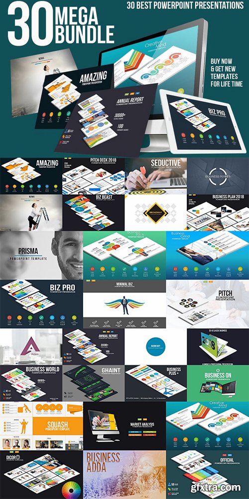 CM - Mega Bundle 30 Powerpoint Templates 2542766