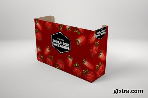 Retail Shelf Box No01 Packaging Mockup