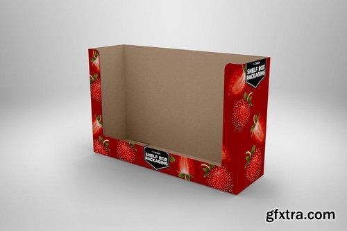 Retail Shelf Box No01 Packaging Mockup