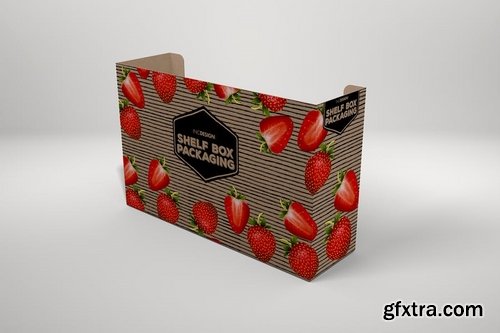 Retail Shelf Box No01 Packaging Mockup