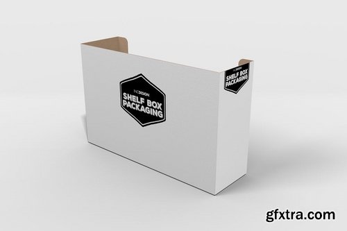 Retail Shelf Box No01 Packaging Mockup