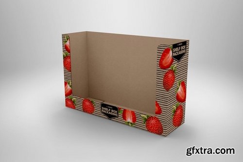 Retail Shelf Box No01 Packaging Mockup