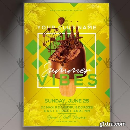 Summer Vibes Flyer – PSD Template