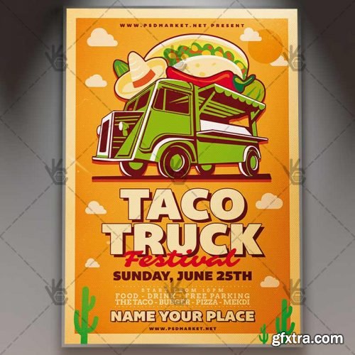 Taco Truck Flyer – PSD Template