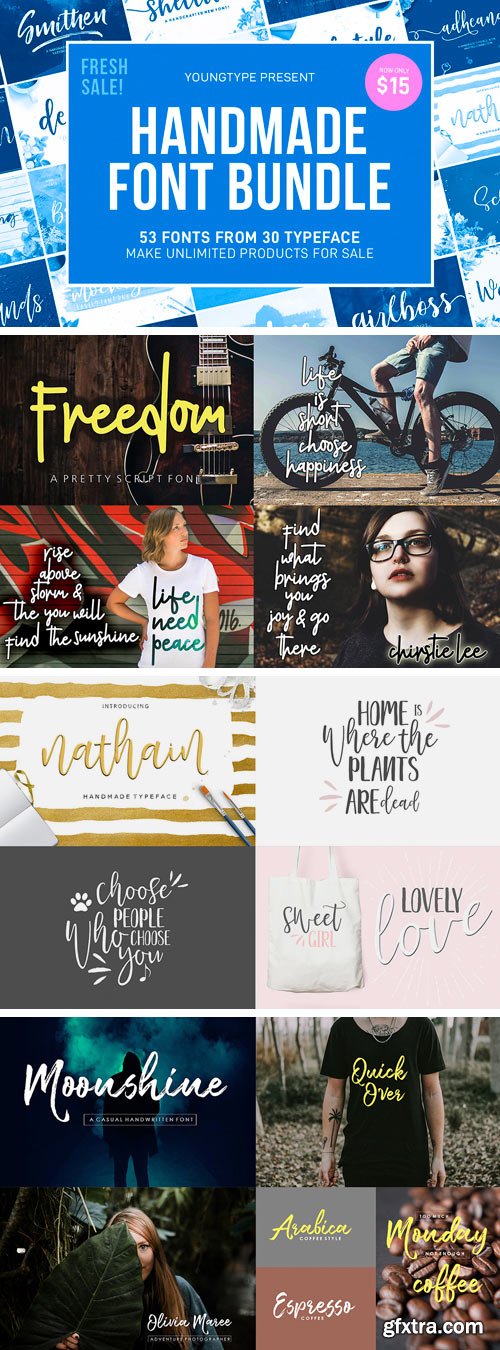 CM - Handmade Font Bundle 2612186