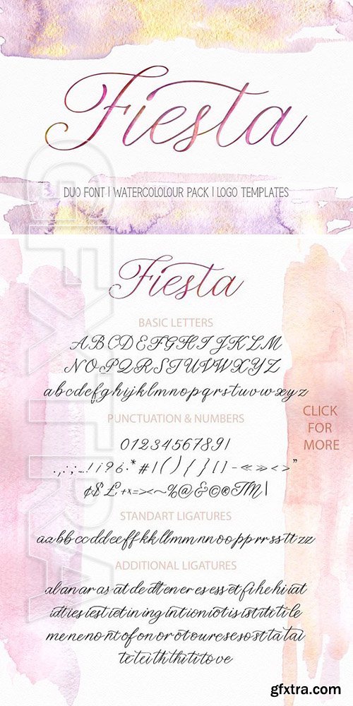 CreativeMarket - Fiesta Font Duo bonuses 2607320