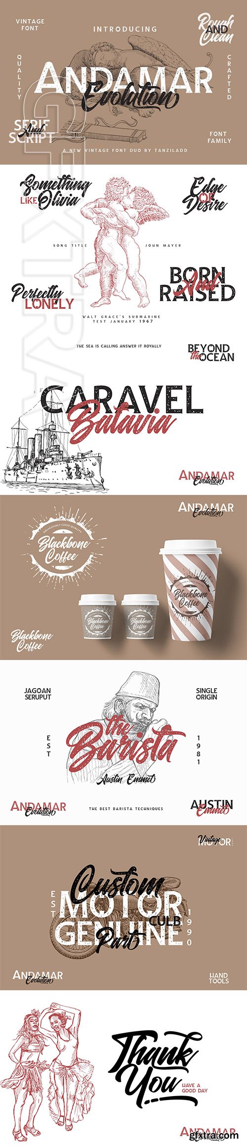 CreativeMarket - Andamar Font Family 2595763