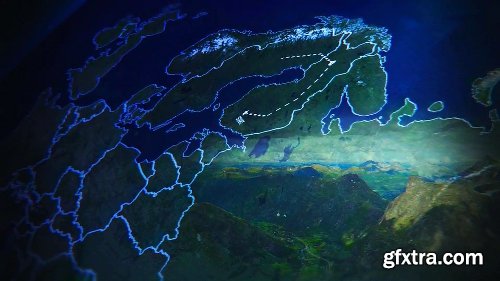 Videohive Best Grand Trip Intro | World Map Kit 21674484