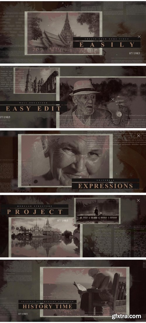 Videohive History Time Documentary Slideshow 21317111