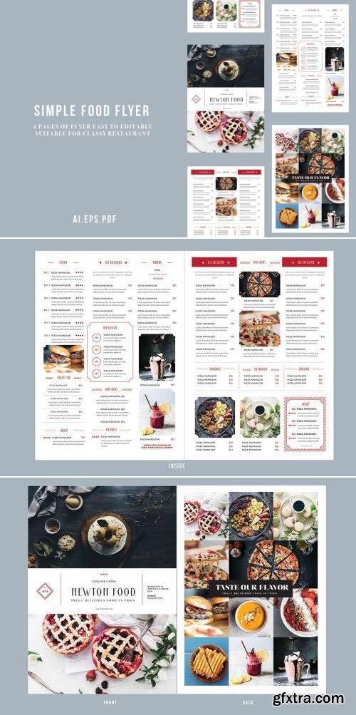 Food Menu Bifold