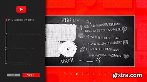 Videohive YouTube End Screens Builder 21560750