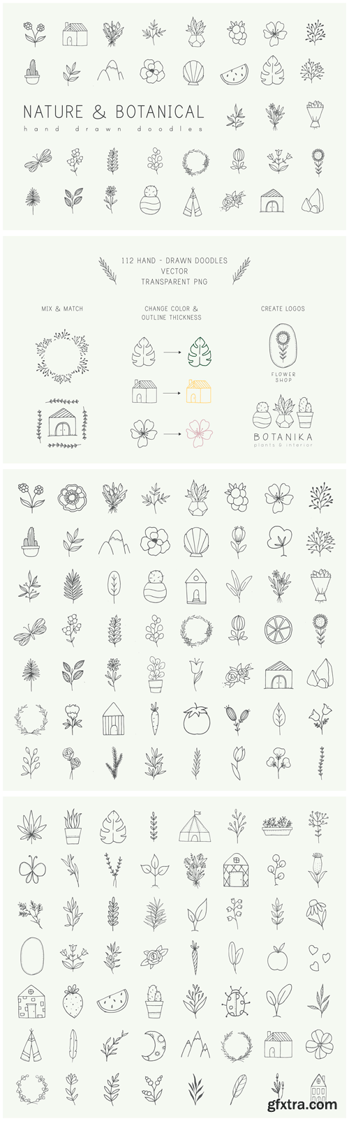 CM - Hand Drawn Nature & Plants Doodles 2509808