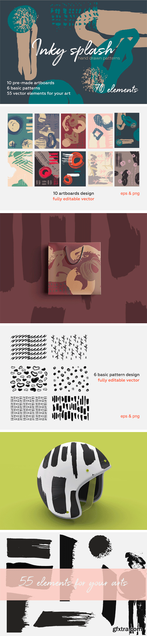 CM - Inky Splash Brush Pattern Bundle 2481551