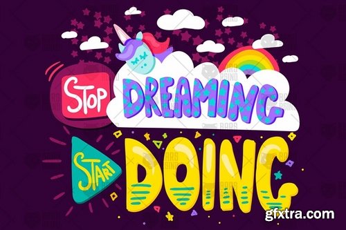 Inspire Quote - Stop Dreaming Start Doing