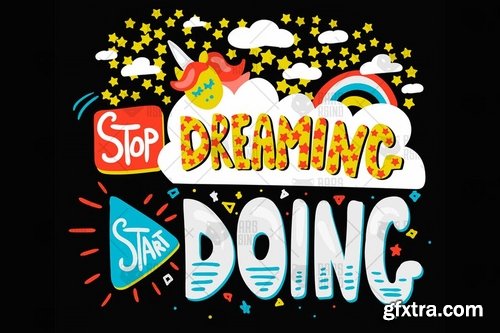 Inspire Quote - Stop Dreaming Start Doing