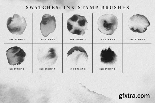 Photoshop ink brushes