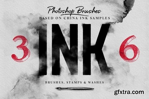 Photoshop ink brushes