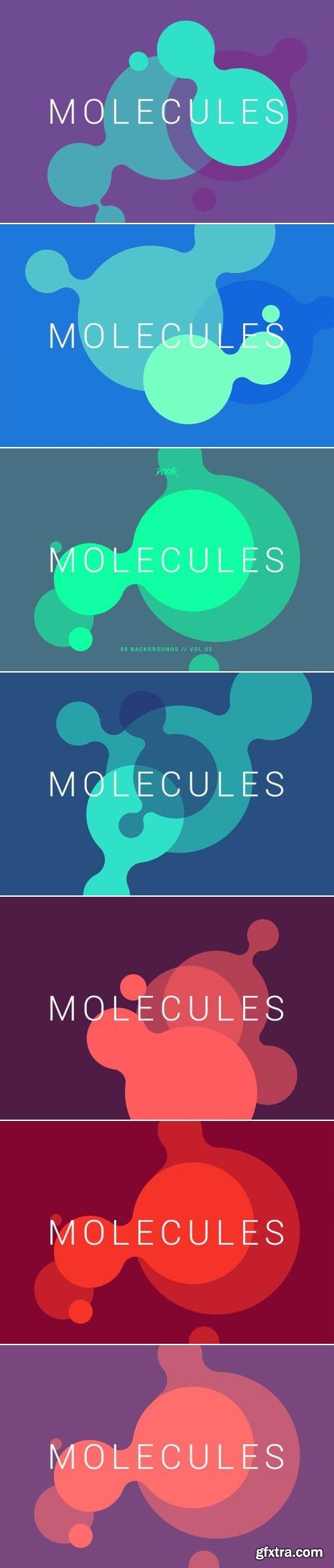 Molecules | Flat Backgrounds | Vol. 02