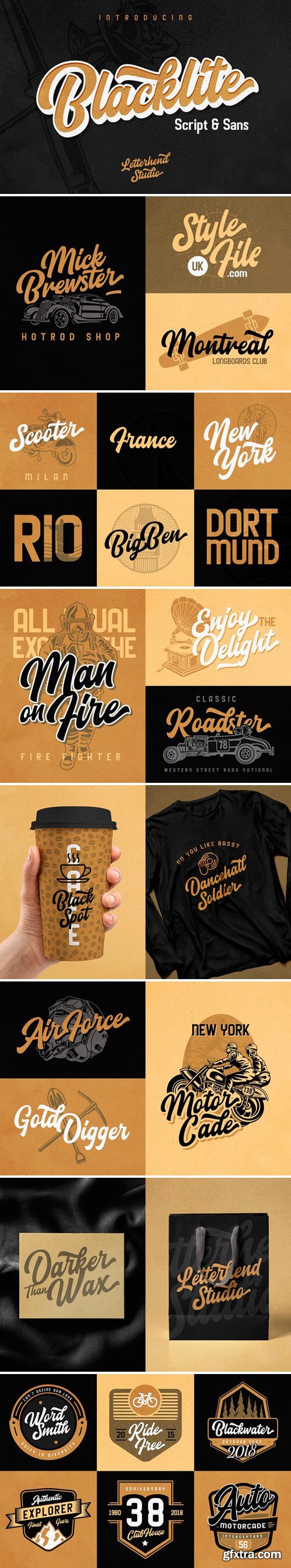 CM - Blacklite - The Bold Script & Sans 2517737