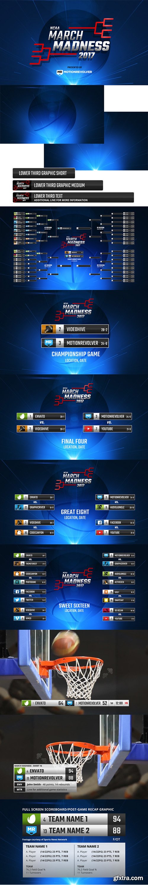 Videohive College Basketball Bracket Madness 19575091