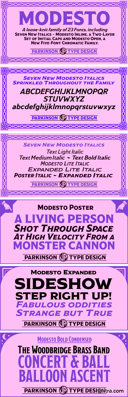 Modesto Font Family