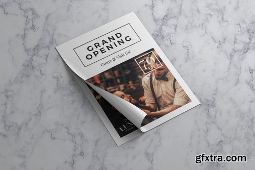 Barbershop Grand Opening Flyer Template