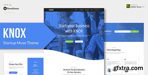 ThemeForest - KNOX v1.0 - Startup, Agency, Apps Muse Theme - 22020702
