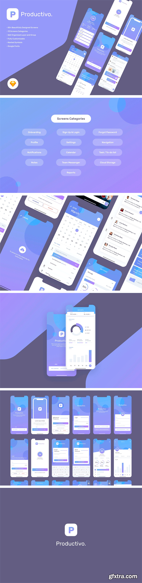 CM - Productivo Mobile UI Kit 2481274