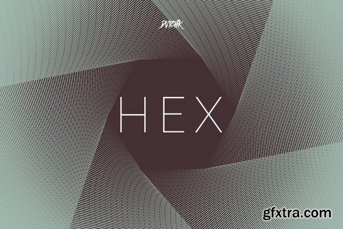 Hex  Geometric Spiral Backgrounds Vol 03