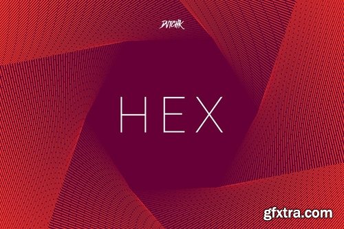 Hex  Geometric Spiral Backgrounds Vol 03