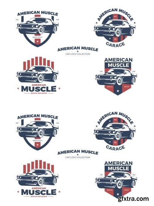 American Muscle Car Logo Collection