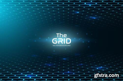 Abstract Grid Vector Background