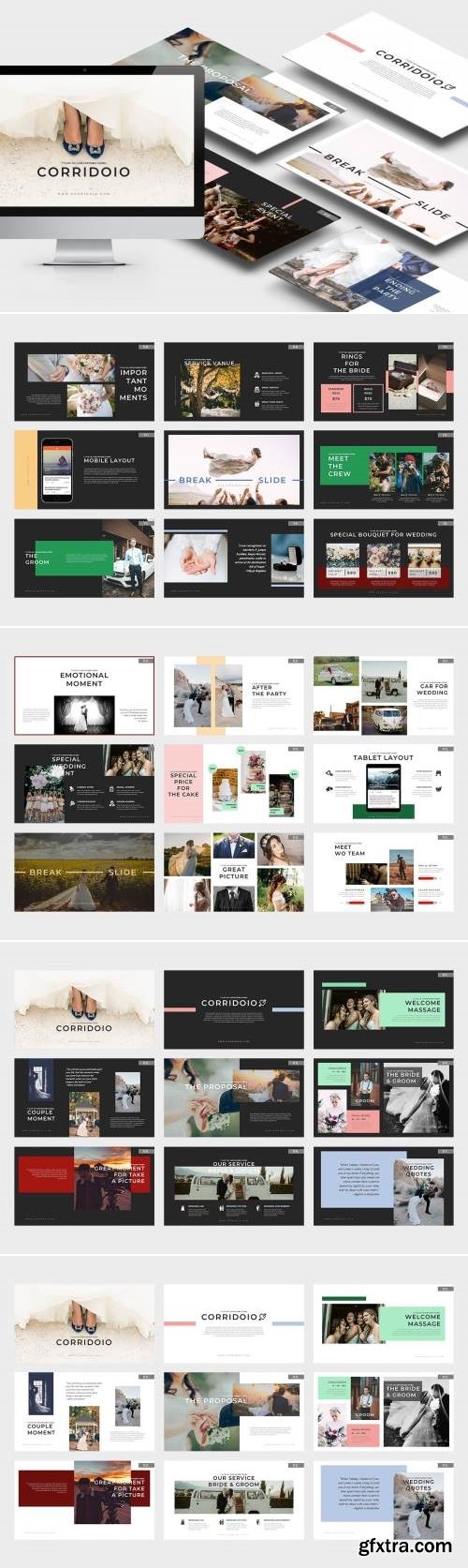 Corridoio Wedding Organizer Powerpoint Template