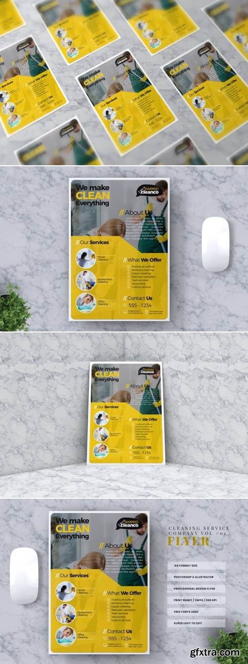 Cleaning Service Flyer Template Vol #01