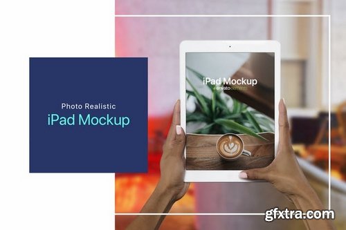 iPad on Hand Photoshop Mockup - v2