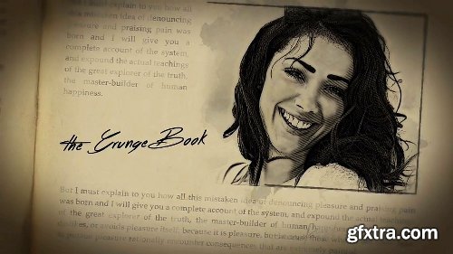 Videohive Grunge Book 18927102