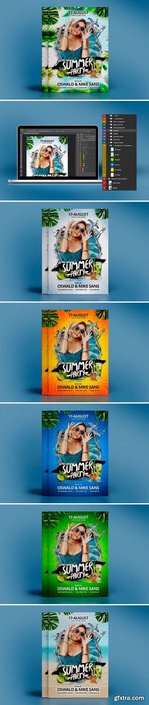 CM - Summer Party PSD template 2545128