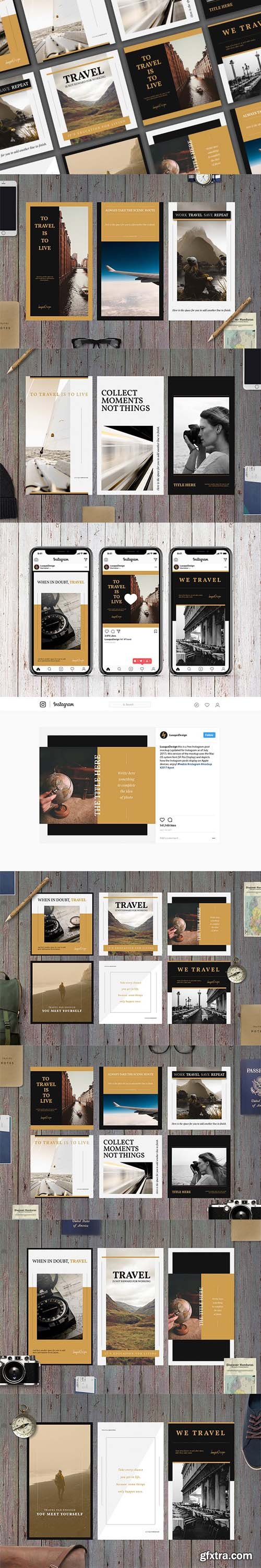 Travel Social Media Template Pack