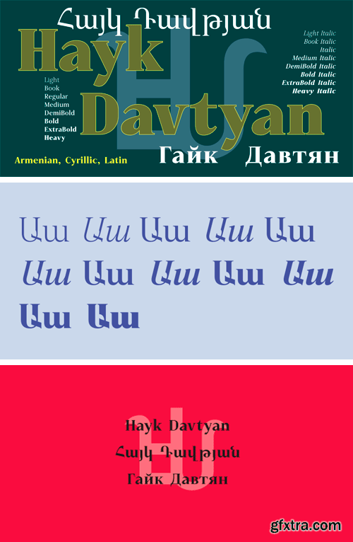 GHEA Hayk Davtyan Font Family