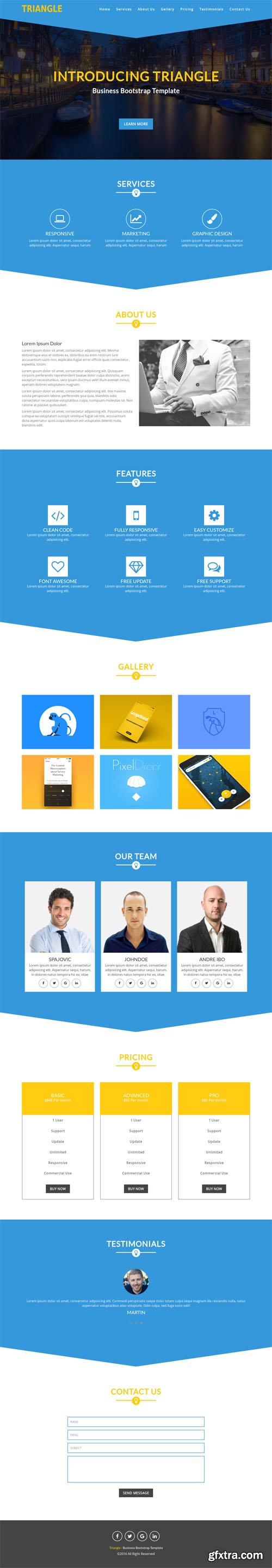 ThemeBak - Triangle - Business Bootstrap Template